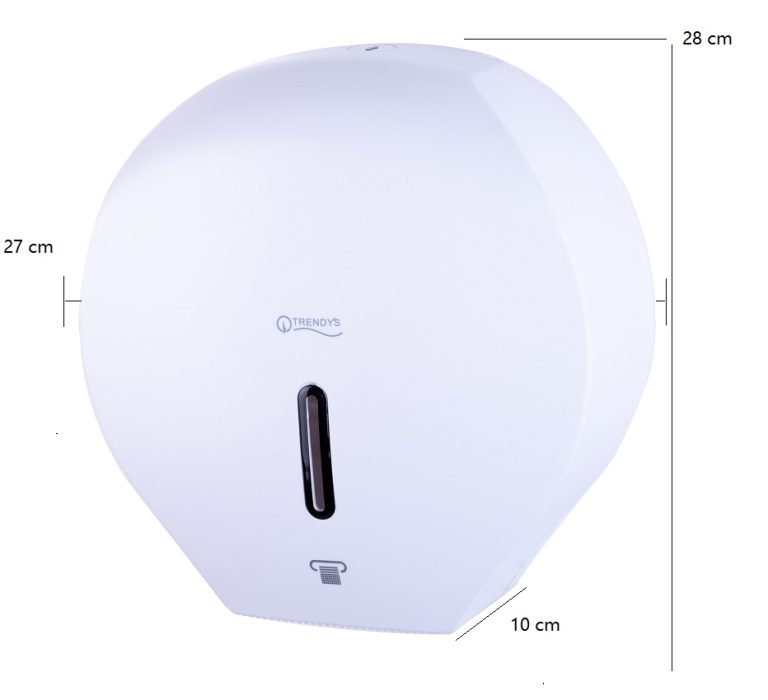 Dispenser hartie igienica,TRENDY’S, mini jumbo, alb, 7383, trendysanitary.ro