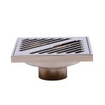 Sifon pardoseala 10×10 cm, iesire pe 40 mm, gold, 7409, trendysanitary.ro