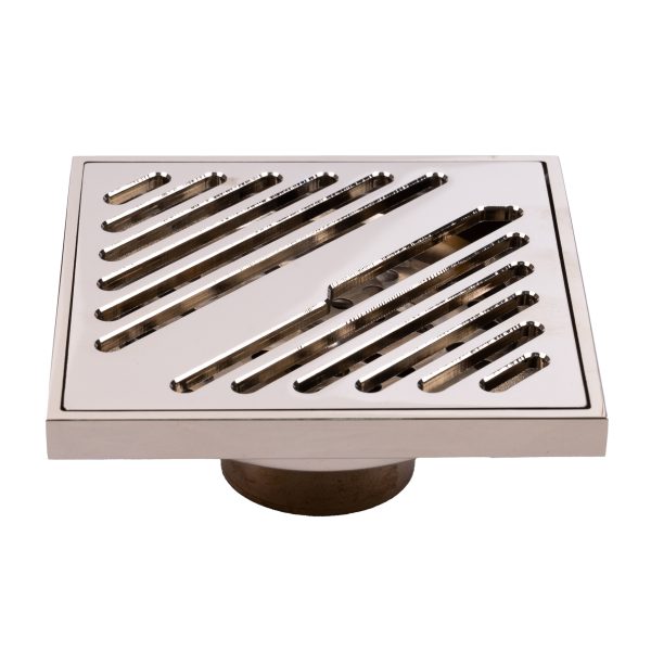 Sifon pardoseala 10×10 cm, iesire pe 40 mm, gold, 6217, trendysanitary.ro