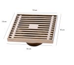 Sifon pardoseala,gold 10X10 cm, iesiere pe 40 mm antimiros, 9574, trendysanitary.ro