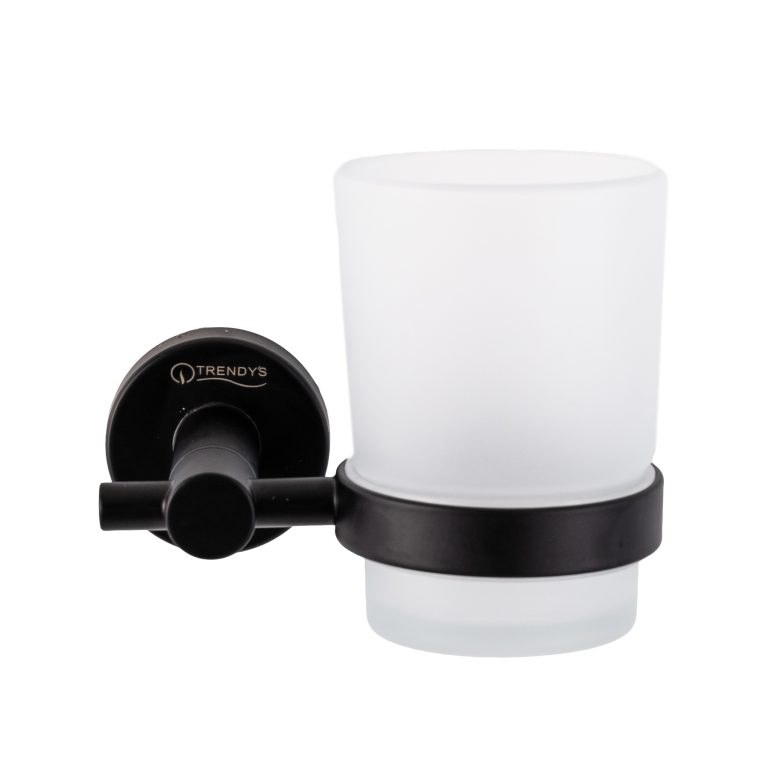 Suport periuta dinti TRENDY’S, negru Mat, 2008, trendysanitary.ro