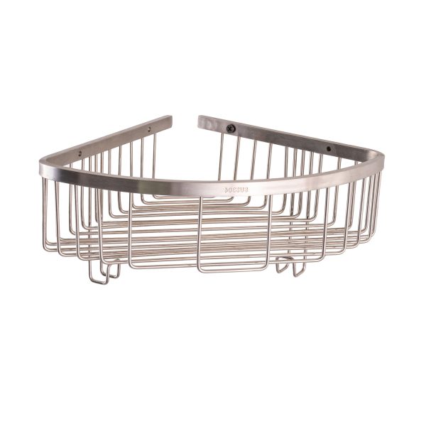 Etajera baie,TRENDY’S, montare pe colt inox satinat, 1453, trendysanitary.ro