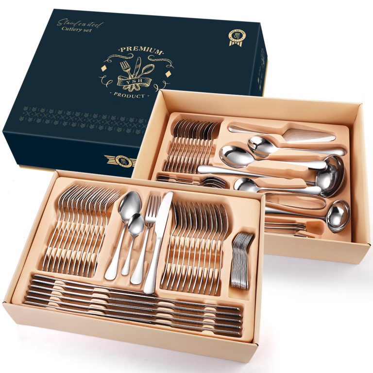Set tacamuri stainless steel 84 piese, TRENDY’S, 1892, trendysanitary.ro