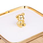 Tava fructe, cu doua nivele, gold,18,5X20.5X25 CM, 7697, trendysanitary.ro
