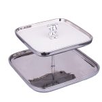 Tava fructe, cu doua nivele, aspect satinat, 18,5X20.5X25 CM, 3934, trendysanitary.ro