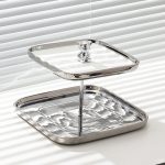 Tava fructe, cu doua nivele, aspect satinat, 18,5X20.5X25 CM, 1822, trendysanitary.ro