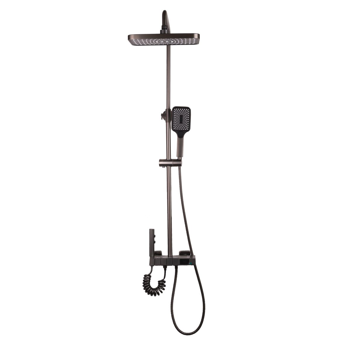 Coloana de dus TRENDY’S, cu patru functii si functie de bideu integrata, gri, 1277, trendysanitary.ro