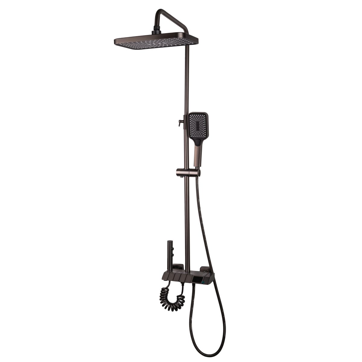 Coloana de dus TRENDY’S, cu patru functii si functie de bideu integrata, gri, 2214, trendysanitary.ro