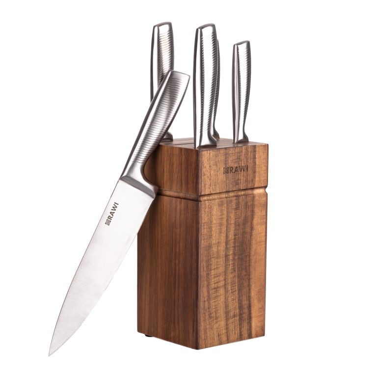 Set cinci cutie cu suport din lemn, RAWI-605, 1218, trendysanitary.ro