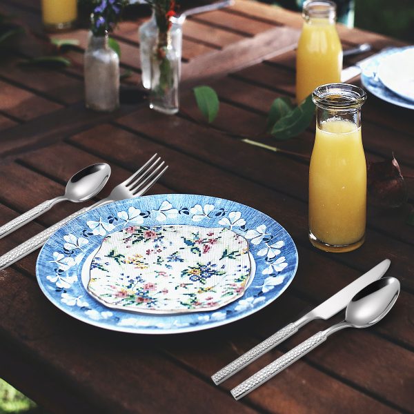 Set tacamuri din inox 24 piese, pentru 6 persoane, TRENDY’S, luxury edition, 3370, trendysanitary.ro