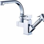 Baterie lavoar TRENDY’S, cu trei căi, montare pe chiuvetă, negru antichizat, cu broderie ceramică, 9764, trendysanitary.ro