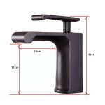 Baterie lavoar negru antichizat, 7060, trendysanitary.ro