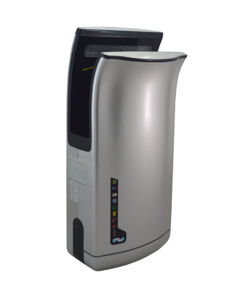 Uscator maini senzor JetSmart argintiu 2000W uscare rapida aer cald rece, 2871, trendysanitary.ro