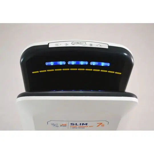 Uscator maini, TRENDY S, cu senzor, JetSlim, 1800W, gri, filtru hepa, 3529, trendysanitary.ro