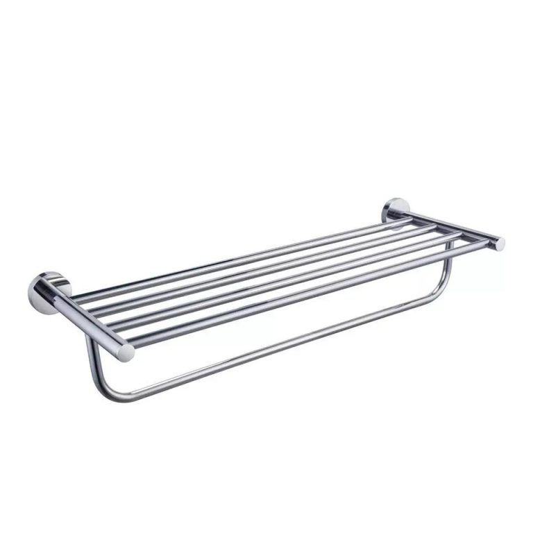 Etajere baie, Etajera depozitare prosoape, fixare perete inox satinat, trendysanitary.ro