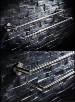 Port prosop dublu inox satinat, 5476, trendysanitary.ro