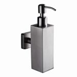 Dozator sapun lichid 500ml Sidef Rectangular inox satinat TRENDY S, 9159, trendysanitary.ro