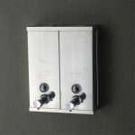Dispenser detergent lichid dublu 1500ml rectangular inox satinat, 5918, trendysanitary.ro