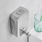Dispenser detergent lichid 800ml  inox satinat antivandalism inchidere cheie, 7531, trendysanitary.ro