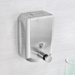 Dispenser detergent lichid 800ml  inox satinat antivandalism inchidere cheie, 461, trendysanitary.ro