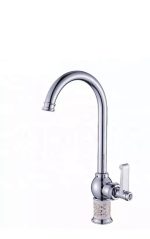 Baterie bucătărie lebădă crom lucios, corp ceramic, TRENDY S, 6797, trendysanitary.ro