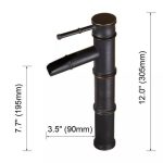 Set baterie lavoar montare blat cu ventil evacuare lavoar fara preaplin negru antichizat  TRENDY S, 9455, trendysanitary.ro