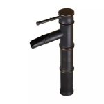 Set baterie lavoar montare blat cu ventil evacuare lavoar fara preaplin negru antichizat  TRENDY S, 8195, trendysanitary.ro