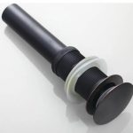 Set baterie lavoar montare blat cu ventil evacuare lavoar fara preaplin negru antichizat  TRENDY S, 1904, trendysanitary.ro