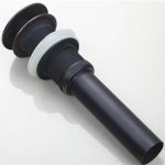 Set baterie lavoar montare blat cu ventil evacuare lavoar fara preaplin negru antichizat  TRENDY S, 9933, trendysanitary.ro