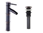 Set baterie lavoar montare blat cu ventil evacuare lavoar fara preaplin negru antichizat  TRENDY S, 2599, trendysanitary.ro