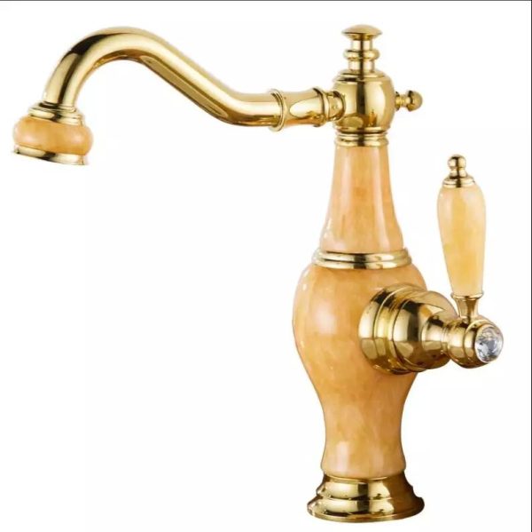 Baterie Lavoar JADE Rose pentru Montare pe Chiuvetă de Baie, 9091, trendysanitary.ro