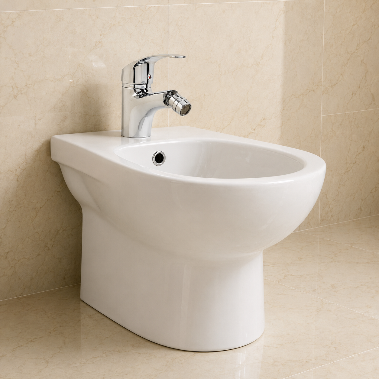 Baterie bideu HANBA, crom lucios, 2690, trendysanitary.ro