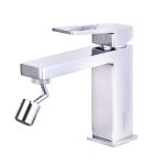 Baterie bideu TRENDY’S, design rectangular, crom lucios, 5544, trendysanitary.ro