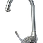 Baterie bucatarie,TRENDY S, tip lebada, pipa mobila, inox satinat, 501, trendysanitary.ro