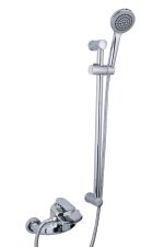 Baterie Cada TRENDY’S, Tip Cascadă + Set de Duș cu Bară, Crom Lucios, 1473, trendysanitary.ro