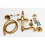 Baterie Cadă TRENDY’S, Montare pe Perete, Jade-Gold, 5327, trendysanitary.ro