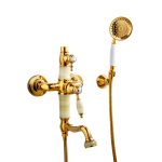 Baterie Cadă TRENDY’S, Montare pe Perete, Jade-Gold, 9103, trendysanitary.ro