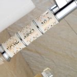 Baterie chiuveta montare pe blat TRENDY S Chrome White corp ceramica, 3187, trendysanitary.ro