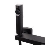 Baterie Duș TRENDY’S, Slim Design Rectangular, Negru, 4780, trendysanitary.ro