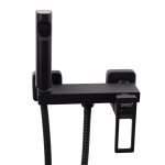 Baterie Duș TRENDY’S, Slim Design Rectangular, Negru, 8643, trendysanitary.ro