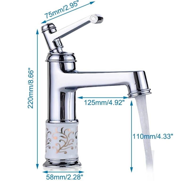 Baterii chiuveta baie, Baterie lavoar Chrome White, corp ceramic, înălțime medie, trendysanitary.ro