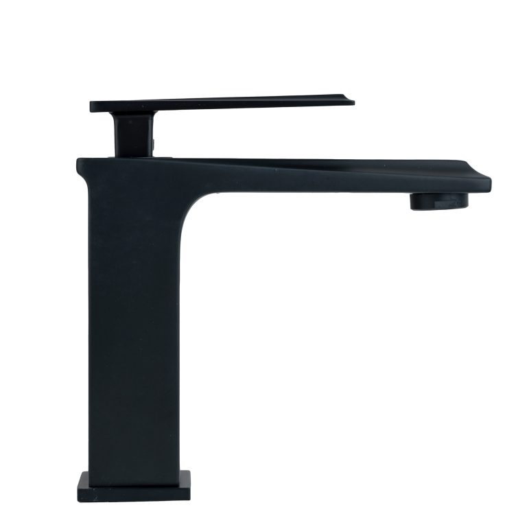 Baterii chiuveta baie, Baterie lavoar TRENDY’S, montare chiuveta baie , negru Mat, trendysanitary.ro