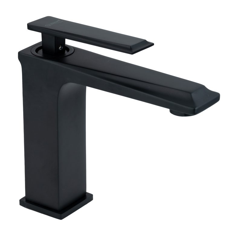Baterii chiuveta baie, Baterie lavoar TRENDY’S, montare chiuveta baie , negru Mat, trendysanitary.ro