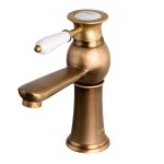 Baterie lavoar monocomanda bronz antichizat, 1290, trendysanitary.ro