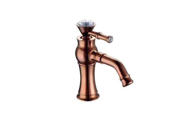 Baterii chiuveta baie, Baterie lavoar rose-gold, trendysanitary.ro