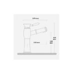 Bateriei de Lavoar Pull Out Gold, 8160, trendysanitary.ro