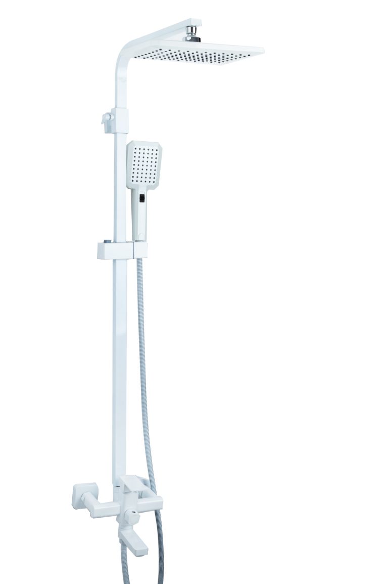 Coloana de dus TRENDY’S , cu trei functii ,alb mat, 7627, trendysanitary.ro