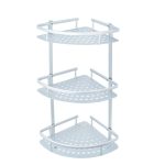 Etajera de baie cu trei corpuri, 50 cm, gri, 9532, trendysanitary.ro