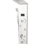 Panou de dus TRENDY’S cu hidromasaj, inox 5 functii digital cu led, 7060, trendysanitary.ro