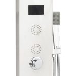 Panou de dus cu hidromasaj TRENDY’S, inox 5 functii digital cu led, 4599, trendysanitary.ro